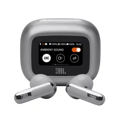 JBL LIVE FLEX 3 SREBRNA Bezicna Slusalica