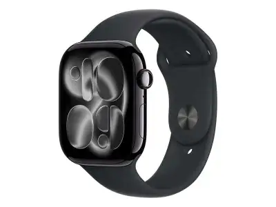 APPLE Watch S11 GPS 46mm Jet Black Aluminium Case with Black Sport Band - S/M meuw4rk/a
