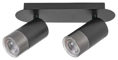 RABALUX Zircon, unutrašnja metal zidna lampa spot, 2xGU10