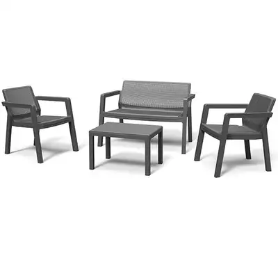 KETER Bastenski set Emilly Patio bez jastuka, grafit