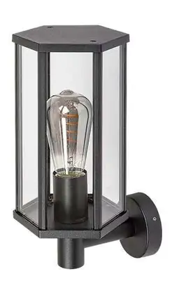 RABALUX Dubrovnik spoljna zidna lampa mat crna aluminijum E27 40W 2