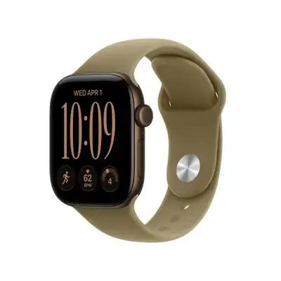 APPLE Watch S12 GPS 42mm Dark Bronze Aluminium Case with Olive Sport Band - M/L mjeg4wf/a