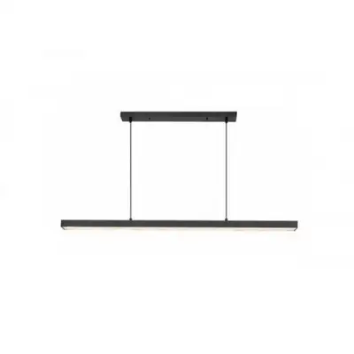 RABALUX Tariq, LED visilica mat crna aluminium, 30W, 1650lm, 4000K, š120cm, v130cm