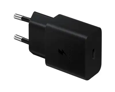 SAMSUNG Power Adapter 15W Type-C + Cable Black EP-T1510-XBE