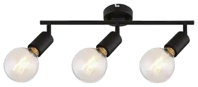 RABALUX Lamar, metal spot , E27 3xMAX 40W, mat crna