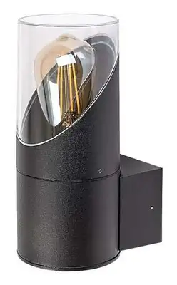 RABALUX Novigrad spoljna zidna lampa crna aluminijum E27 28W