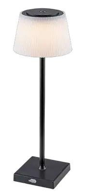 RABALUX Taena, stona lampa crna 4W 200lm-330lm, 3000-5000K, H38cm IP44