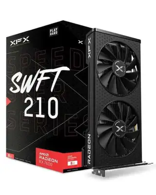 XFX AMD Radeon RX 7600 8GB SPEEDSTER SWFT 210 Core