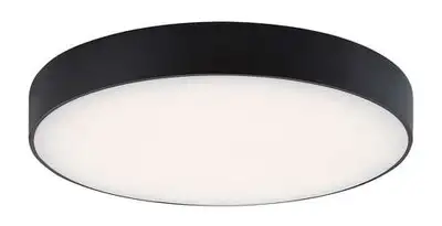 RABALUX Tartu,spoljna plafonska,LED24W,crno,okrugla
