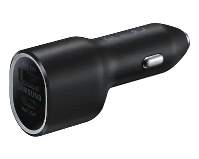 SAMSUNG 25W+15W Car Charger Duo Black EP-L4020-NBE