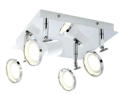 RABALUX Steve spotLEDGU10 4x4,5Ww.bulb,wh/chIP44
