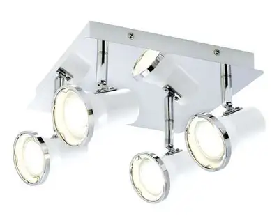 RABALUX Steve spotLEDGU10 4x4,5Ww.bulb,wh / chIP44