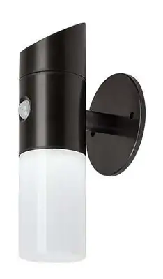 RABALUX Lutto, solarna zidna RGB sa senzorom, crna plastika, LED 1W, 65lm / 90lm, 6500K