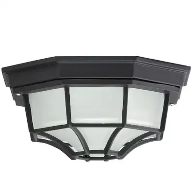 RABALUX Milano spoljna plafonjera E27 100W crno IP44