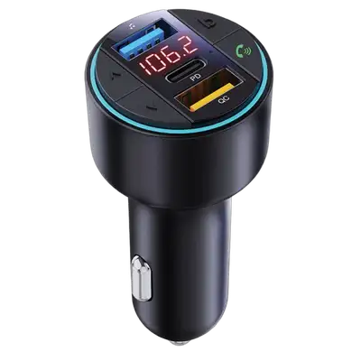 Xwave BT 40 FM transmiter za auto, BT, LED, USB, 3D Surround, USB-ž TypeC PD30W+QC3.0 brzo punjenje