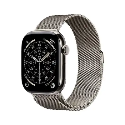 APPLE Watch S11 Cellular 42mm Natural Titanium Case with Natural Milanese Loop mf8p4rk / a