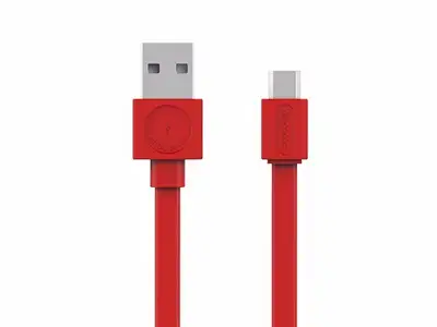 ALLOCACOC Flat USB kabl microUSB 1.5m crveni 10452RD/USBMBC