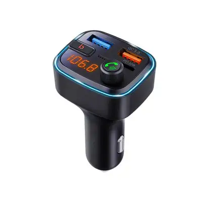 Xwave BT 20 FM transmiter za auto, BT, LED, USB, 3D Surround, USB-TypeC PD30W+QC3.0 brzo punjenje