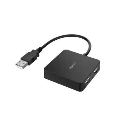 HAMA USB HUB 2.0 4 porta 480 Mbit / s crni