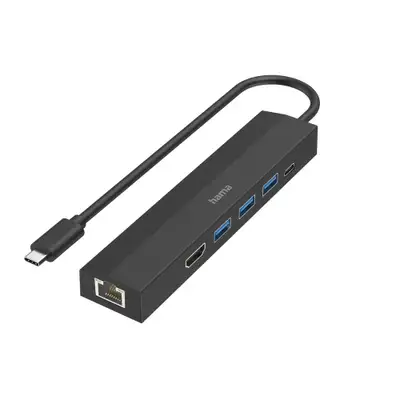 HAMA USB-C Hub, 6 Portova, 3xUSB-A, USB-C, HDMI, LAN