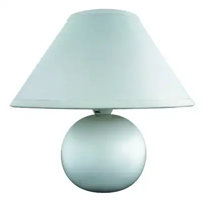 RABALUX Ariel keramicka stona lampa E14 40W, belo