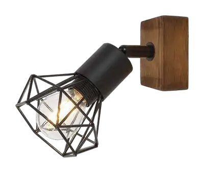RABALUX Zeus, metalno drveni spotE14 1x MAX 40W