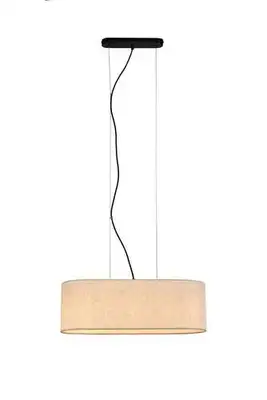 RABALUX Narmin, visilica bež tekstil, 3xE27, 60x22cm