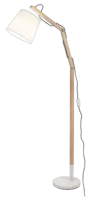 RABALUX Thomas podna lampa E27 60W belo+drvo
