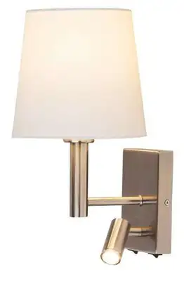 RABALUX Harvey zidna lampa sa citacem E27 40W+LED3W hrom