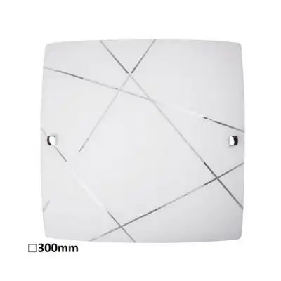 RABALUX Phaedra plafonjera 300x300 E27 60W belo