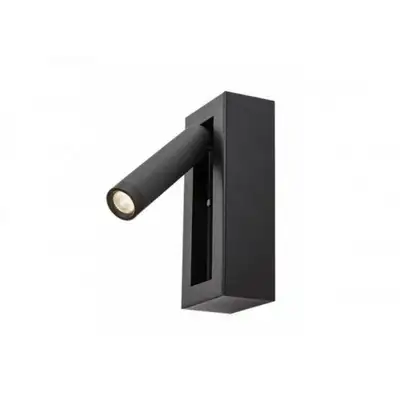 RABALUX Gello, zidna crna za citanje sa prekidacem LED 4W, 3000K