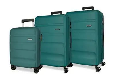 ROLL ROAD FLEX ABS set kofera 3 / 1 sa 4 tockica emerald