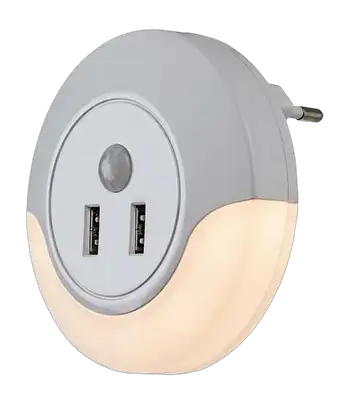 RABALUX Dembo, belo nocno svetlo 13,9W 30lm-35lm, 3000K senzor pokreta, IP20