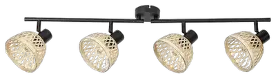 RABALUX Rattan, metalni bambus spot, E14 4x MAX 15W