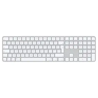 APPLE Magic Keyboard 2024 w Touch ID and NUM Keypad - INT English - White Keys mxk73z/a