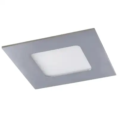 RABALUX Lois, ugradni LED panel za kupatilo IP44, hrom, 3W, 4000K, 9x9cm