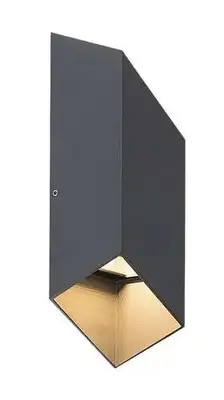 RABALUX Tilburg, LED spoljna zidna, aluminium crna, 10W, 350lm / 1150lm, 3000K