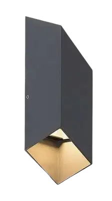 RABALUX Tilburg, LED spoljna zidna, aluminium crna, 10W, 350lm / 1150lm, 3000K