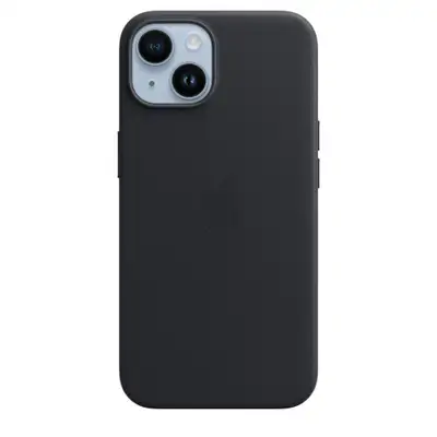 APPLE iPhone 14 Leather Case with MagSafe - Midnight mpp43zm/a