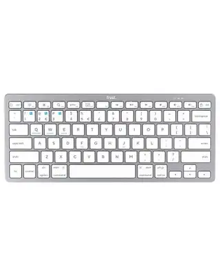 TRUST Basics bezicna tastatura US sivo bela