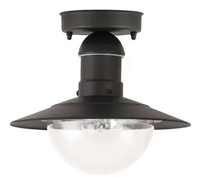 RABALUX Oslo spoljna plafonjera E27 60W crno IP44