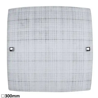 RABALUX Scottie plafonjera 300x300 E27 60W belo / hrom