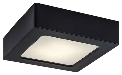 RABALUX Shaun2 plafonjera 7W 4000K crna cetvrtasta