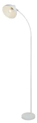 RABALUX Daron, podna lampa, metal, bela boja E27 158cm
