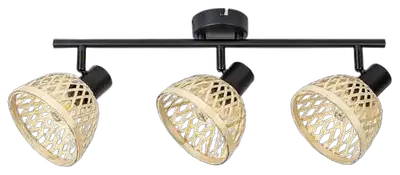 RABALUX Rattan, metalni bambus spot, E14 3x MAX 15W