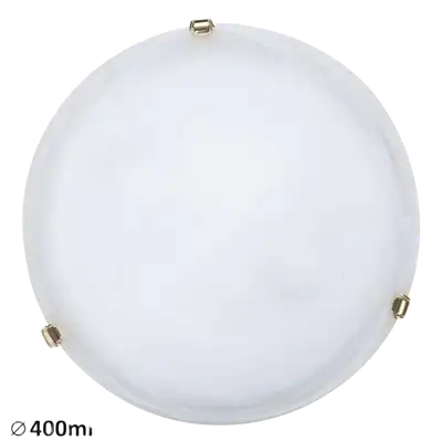 RABALUX Alabastro plafonjeraD40 E27 2x60Wbelo / zlato