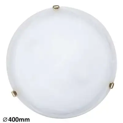 RABALUX Alabastro plafonjeraD40 E27 2x60Wbelo / zlato
