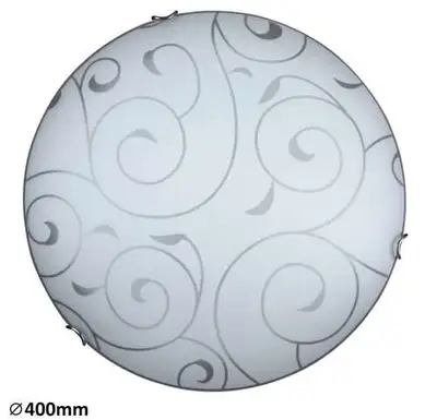 RABALUX Harmony lux plafonjeraD40E27 2x60Whrom / belo