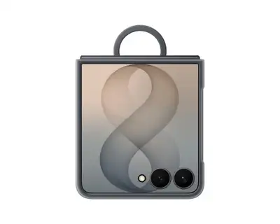 SAMSUNG Galaxy Z Flip8 Silicone Ring Magnet Case Black EF-EF776CBEGWW