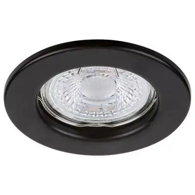 RABALUX Spot Relight, ugradna crna rozetna metal okrugla